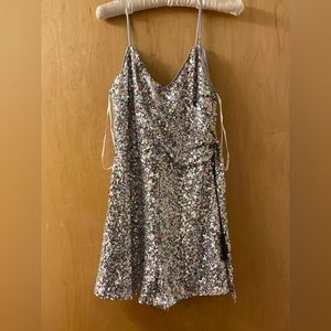 Lulus sequin romper size M. Brand new with tags.
